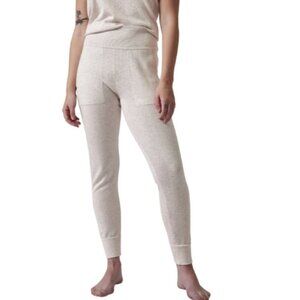 Athleta Womens XXSmall Daydream Sweater Sleep Jogger Heather Beige